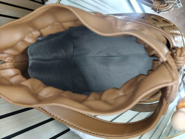 WOVEN BLISS (BROWN) (The Bucket Bag) - Image 3