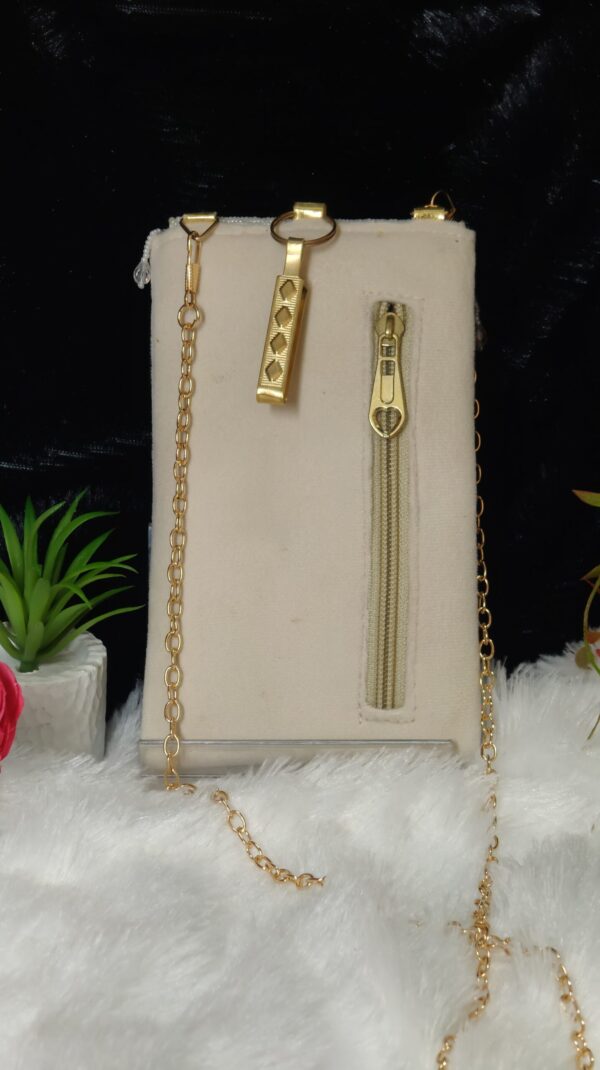 CHANDNI SLING CRÈME PHONE CARRY POUCH - Image 2
