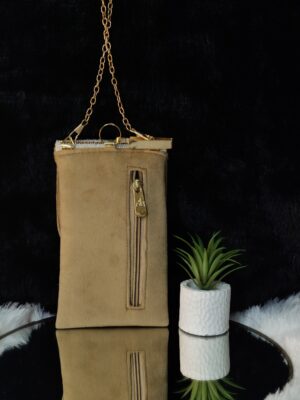 BEIGE SHINE NAAZ PHONE SLING