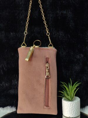 PINK MOTI LEHER PHONE SLING