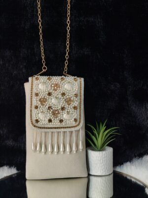 CREME GOLDEN ORBIT PHONE SLING