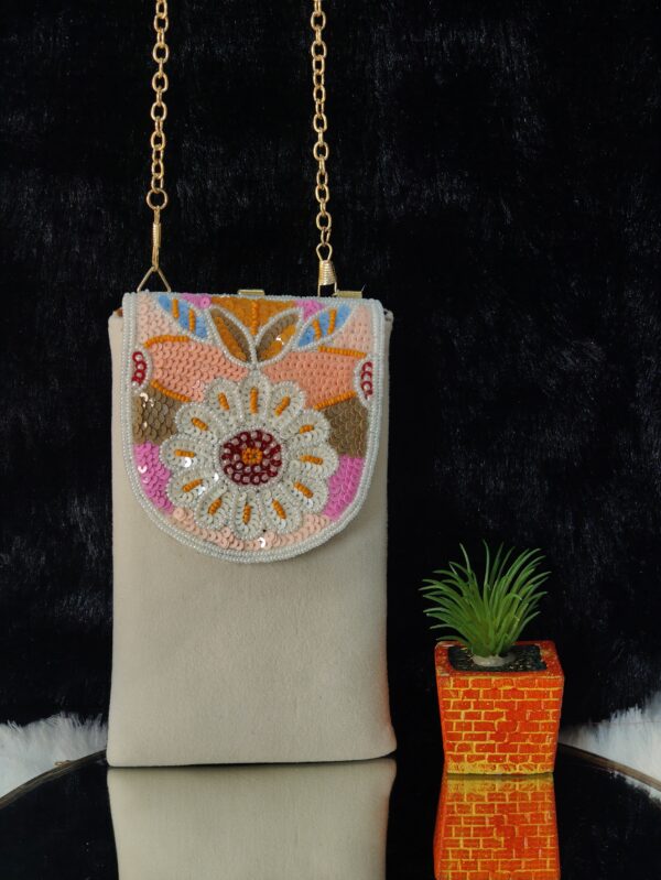 CRÈME MULTI COLOR PHONE SLING