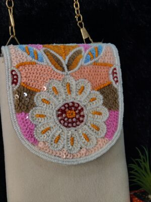 CRÈME MULTI COLOR PHONE SLING