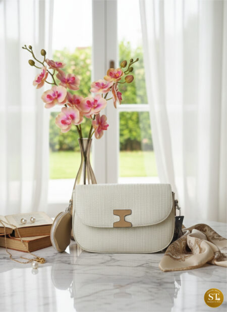 Cream Curve Crossbody