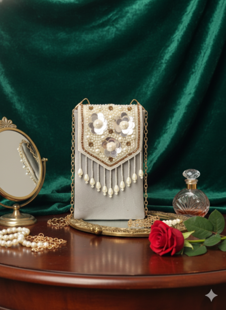 NAKHRA POUCH PHONE SLING (GREY)