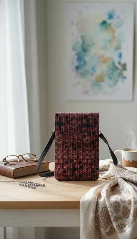 FLORAL MEHROON (DOUBLE COMPARTMENT)