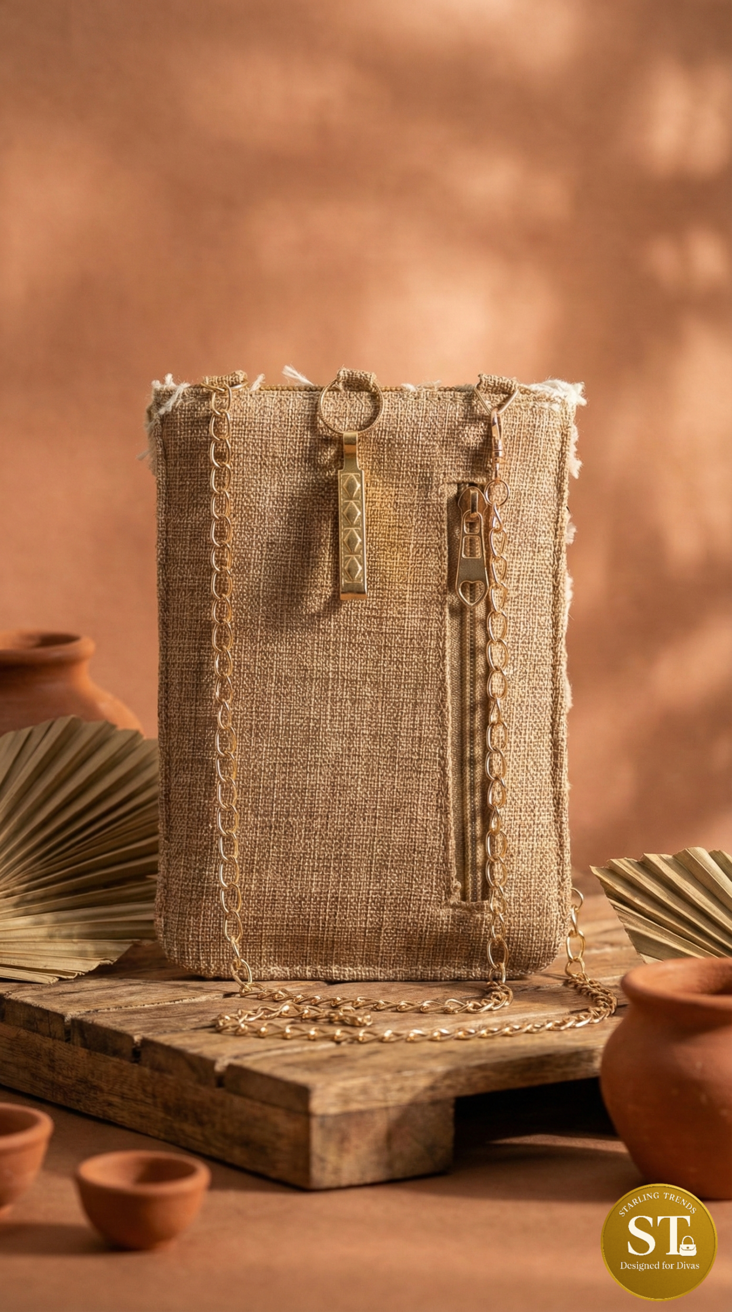 BOHO ULTIMA (TAN) PHONE SLING - Image 2