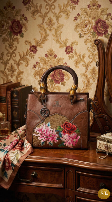 EMBROIDERY FLOWER HANDBAG