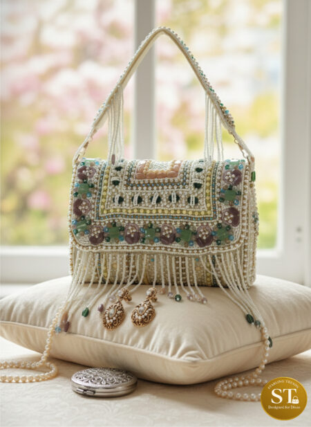 Noor Jhalar (CREME & PINK)