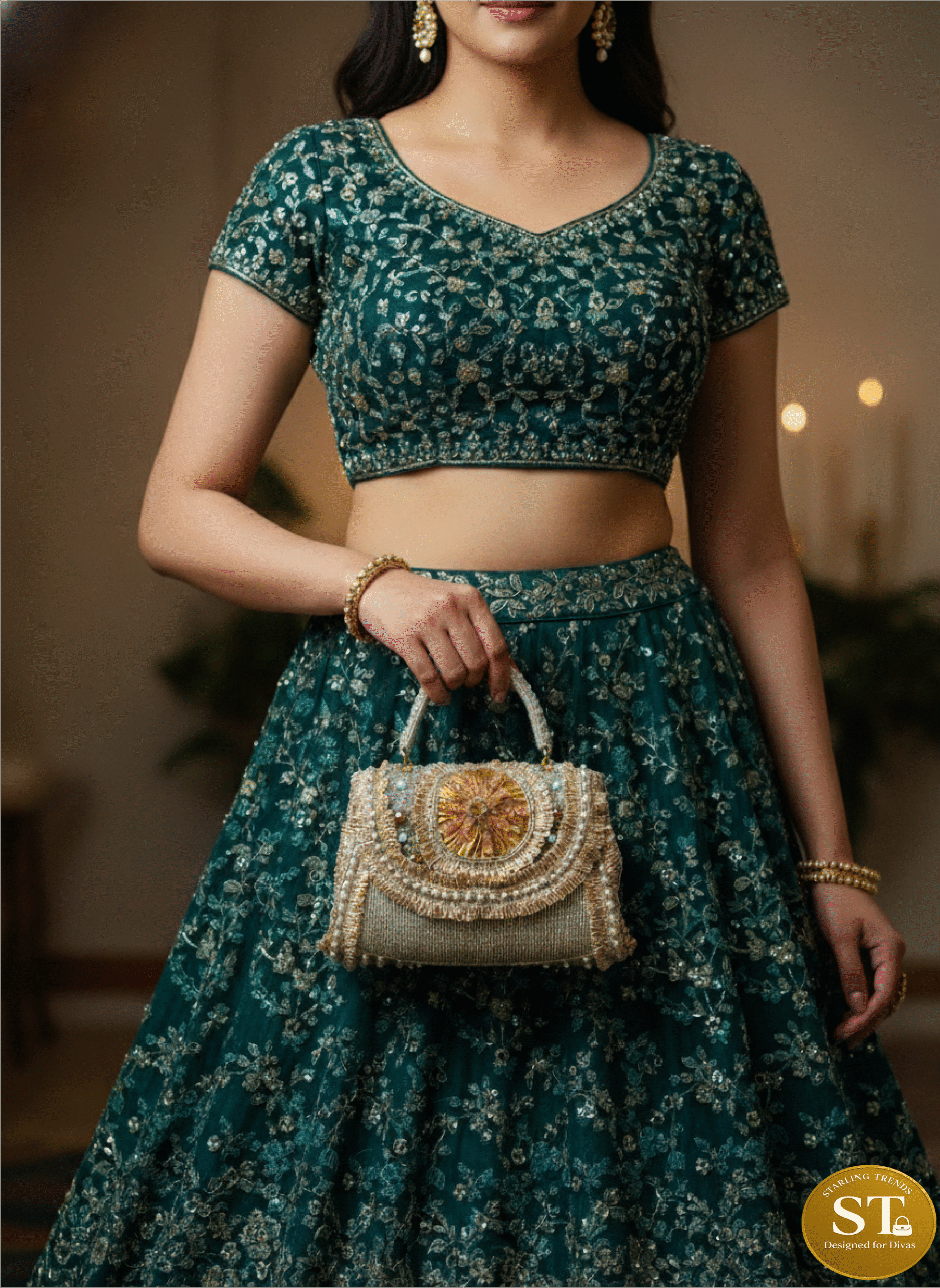 Golden Queen Bag (Dusty Silver) - Image 2