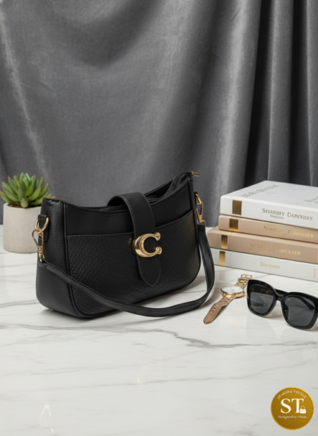 COACH INSPIRED BLACK SLING