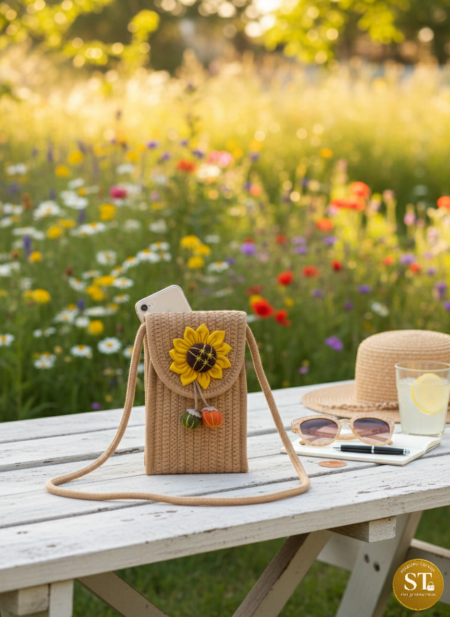 SOORAJ MUKHI PHONE SLING (BEIGE)