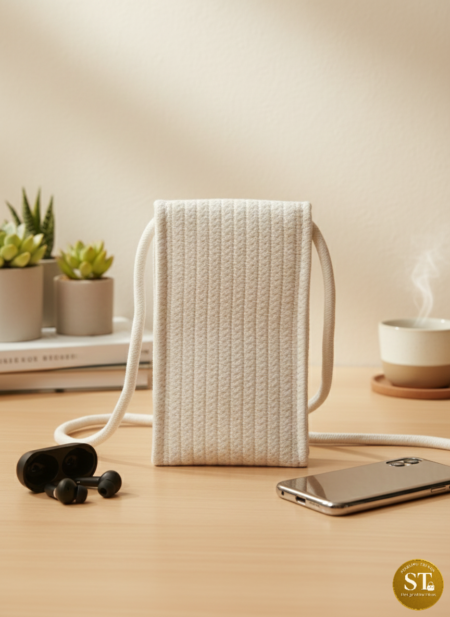 SOORAJ MUKHI PHONE SLING (CREME)