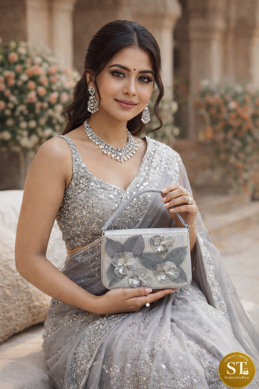 SILVER FLOWER FLAP - Image 4