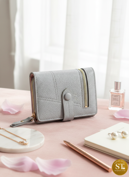 MINI ZIP WALLET (GREY)