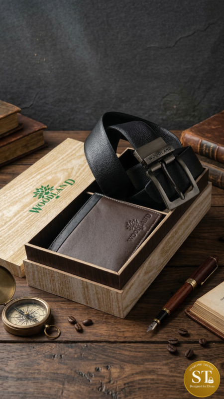 WOODLAND WALLET + BELT COMBO