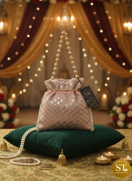 SEQUENCE GOLDEN POTLI PINK