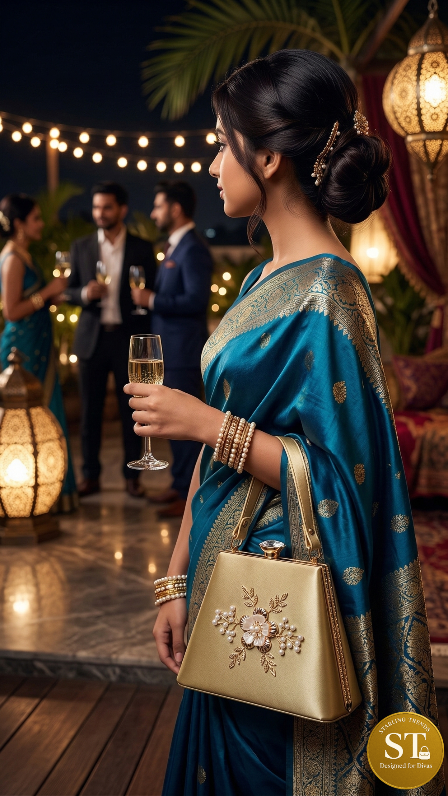 TRIANGLE CLUTCH FLOWER - Image 4