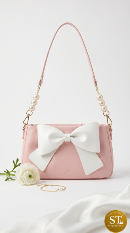 CLASSIC BOW BAG PINK