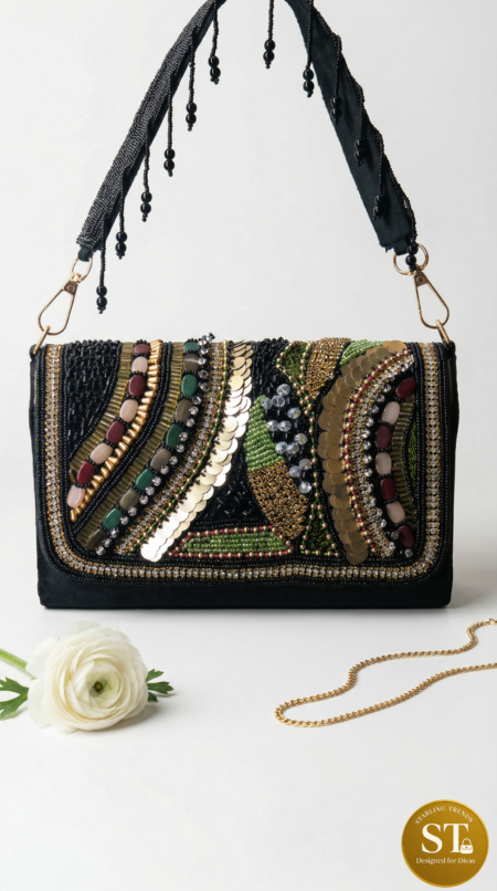 FLAP MULTI STONE (BLACK)