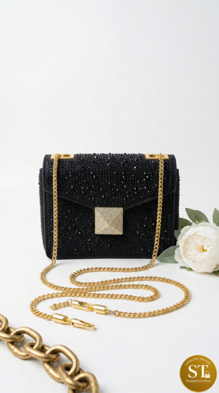 BLACK COCKTAIL BAG (WITH BOX)