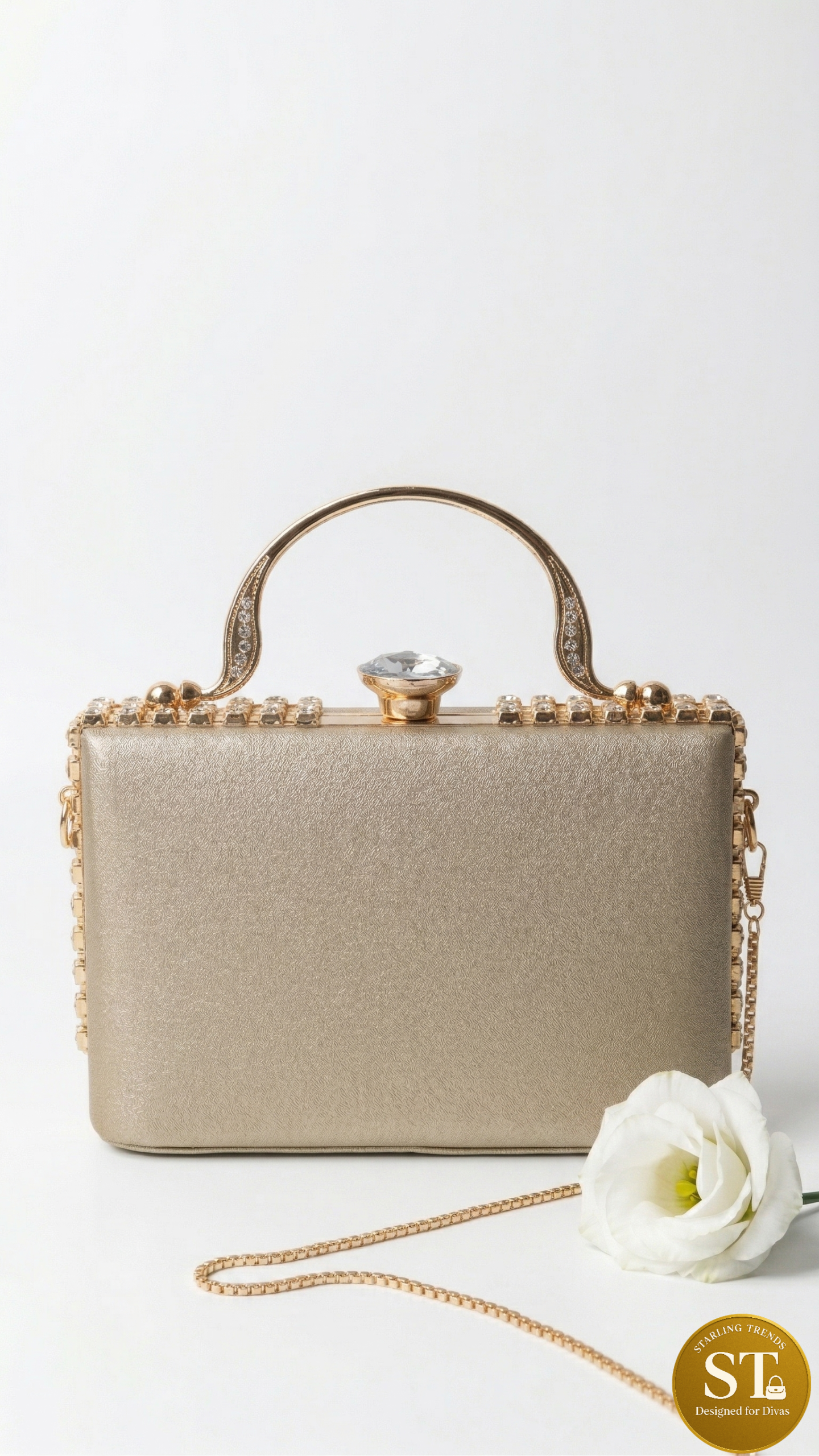 METALLIC CLUTCH (GOLDEN) - Image 3