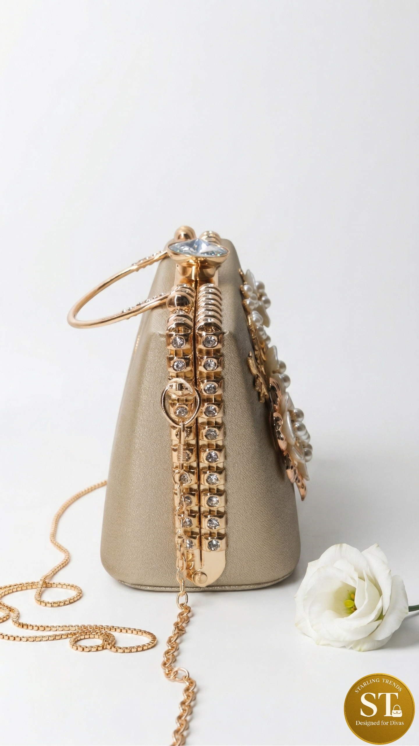 METALLIC CLUTCH (GOLDEN) - Image 2