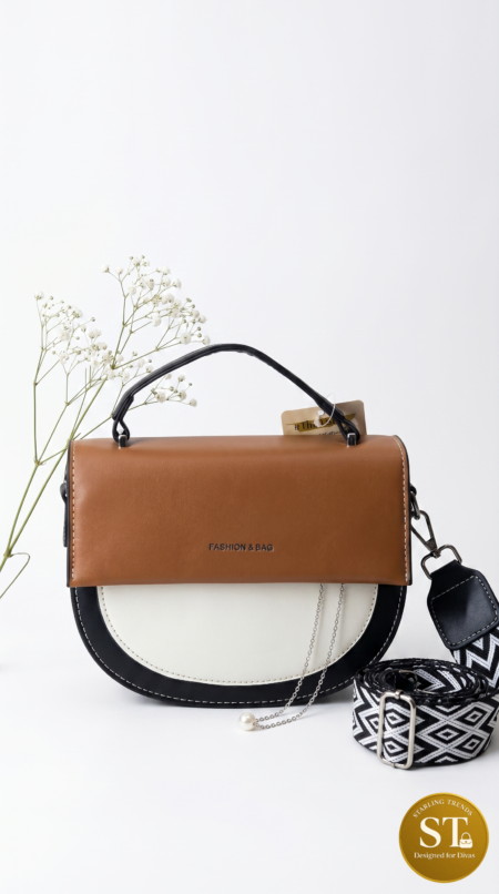 Milan Duo Sling(WHITE & BROWN)