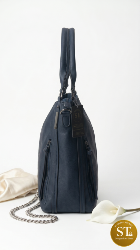 BELLE CLASSIC TOTE (NAVY BLUE)