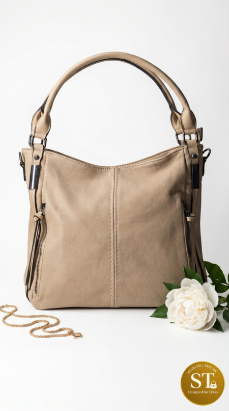 BELLE CLASSIC TOTE (KHAKEE)
