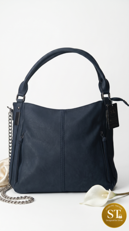 BELLE CLASSIC TOTE (NAVY BLUE)