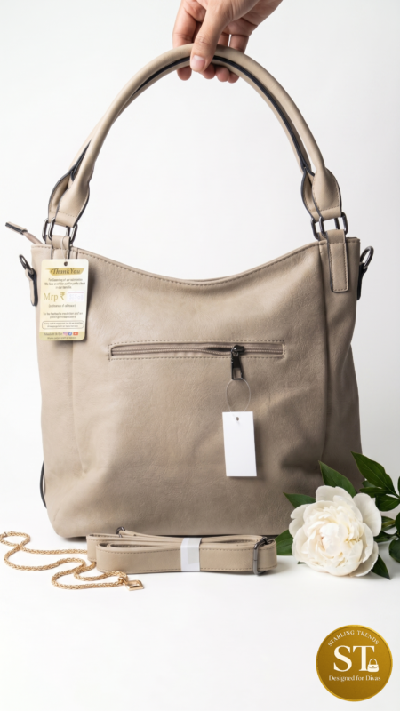 BELLE CLASSIC TOTE (KHAKEE)