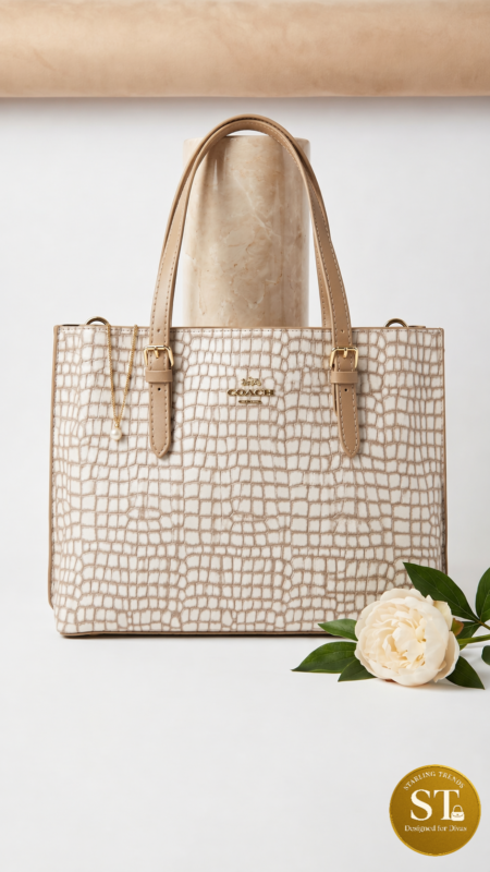 COACH INPIRED Croco Chic APRICOT