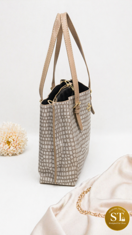 COACH INPIRED Croco Chic GREY