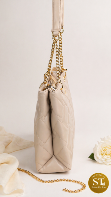 COACH INSPIRED Classic Quilt TOTE CRÈME