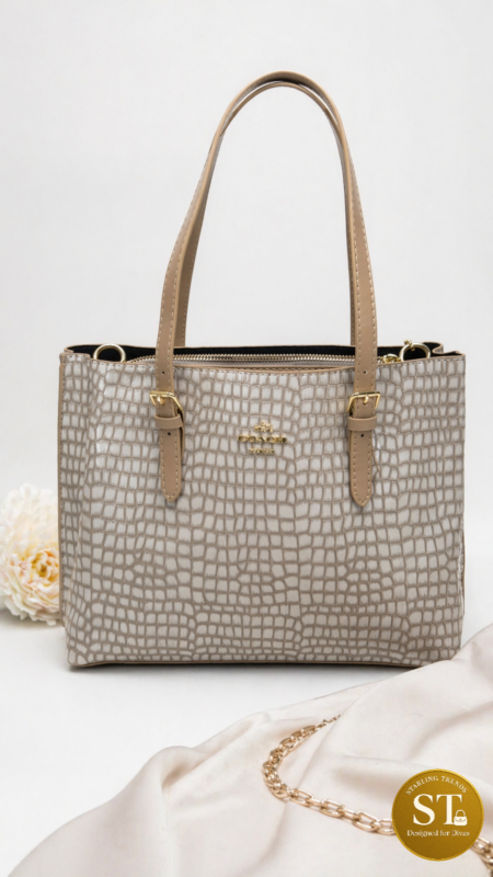 COACH INPIRED Croco Chic GREY