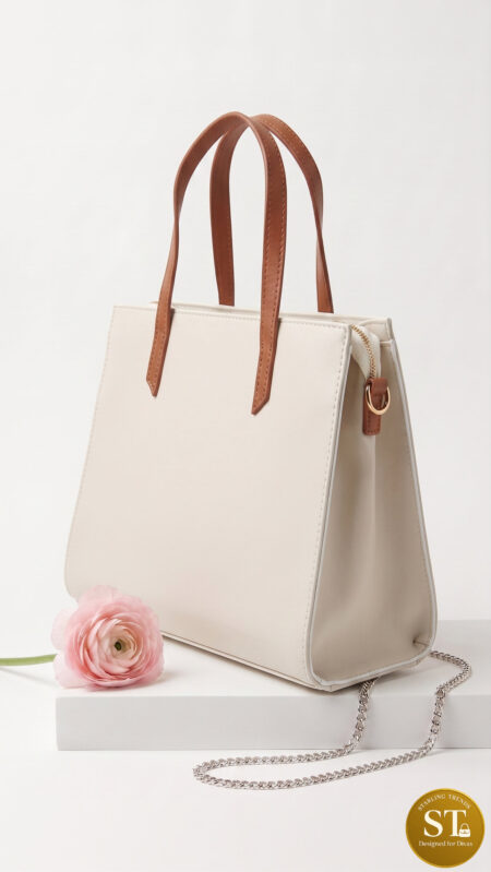 EMBROIDERY HANDBAG (WHITE)