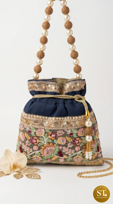 LACE POTLI (NAVY)
