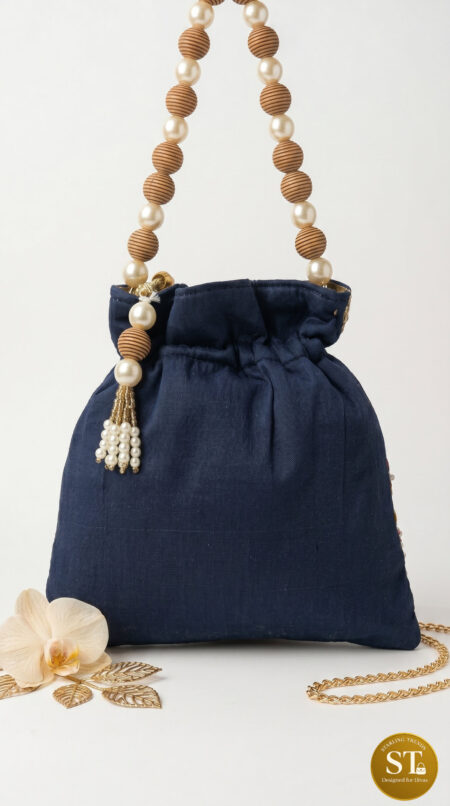 LACE POTLI (NAVY)