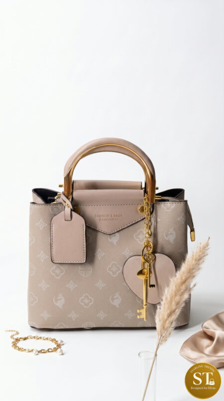 KEY CHARM MINI HANDBAG BEIGE