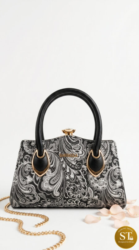 BLACK CLUTCH PURSE Handbag