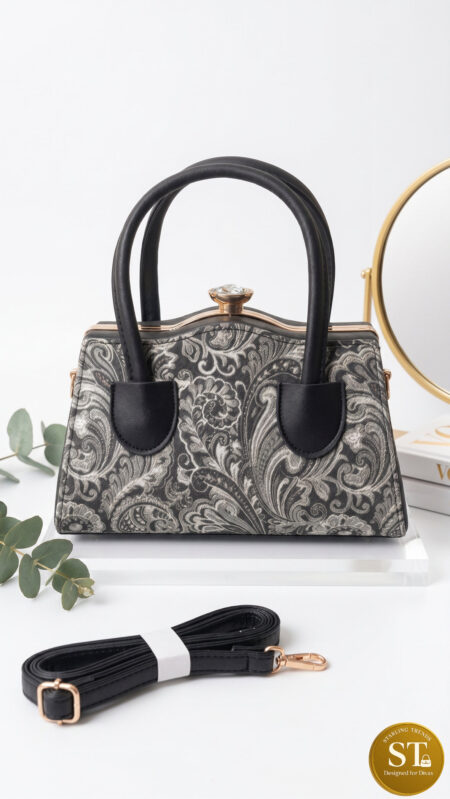 BLACK CLUTCH PURSE Handbag