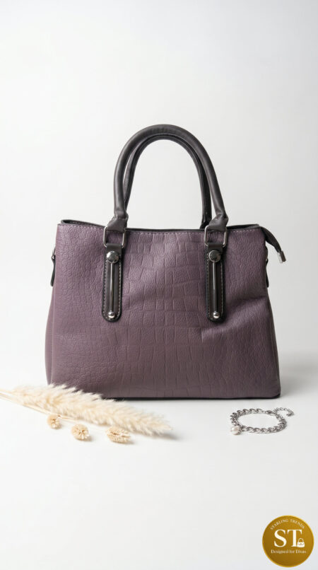VEGAN LEATHER LOOK PRINT Handbag (MOOSE)