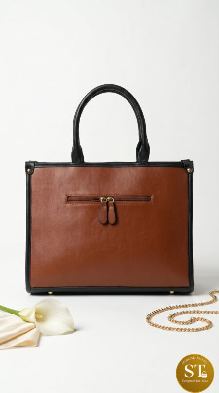 Metro Block Tote (TAN)