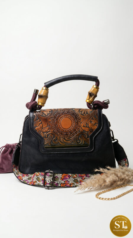 ROYAL CROWN Handbag (BLACK)