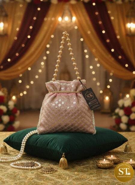 SEQUENCE GOLDEN POTLI PINK