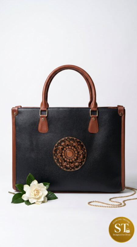 Mandala Grace Tote BLACK