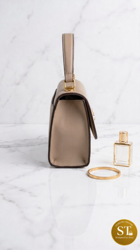 Coach Inspired Signature Link Sling Bag (Khakee)