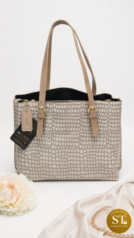 COACH INPIRED Croco Chic GREY