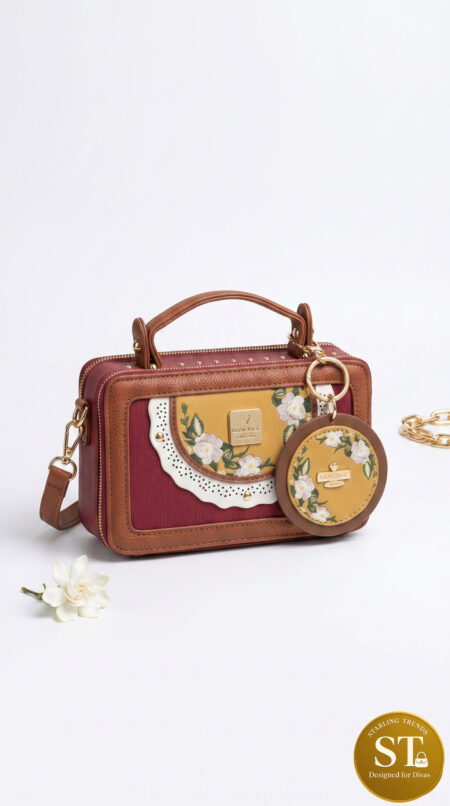 GULNAAR GRACE (MAROON) SLING BAG